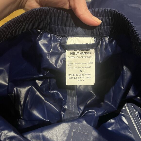 Helly Hansen Rain Pants Men’s Size Small Nylon PU Lining Ankle Snaps Packable - Picture 5 of 10